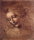 Leonardo da Vinci The Lady of the Dishevelled Hair painting